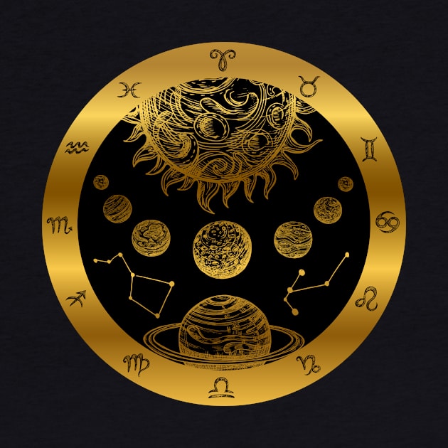 Horoscope Zodiac Wheel Universe Planets by letnothingstopyou